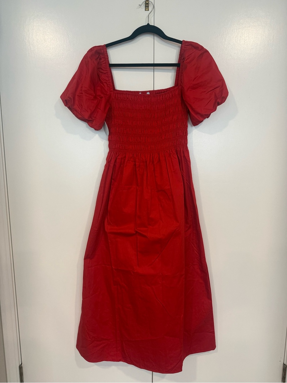 Hill House Julia Dress Carmine Red NWT - Picture 4 of 5